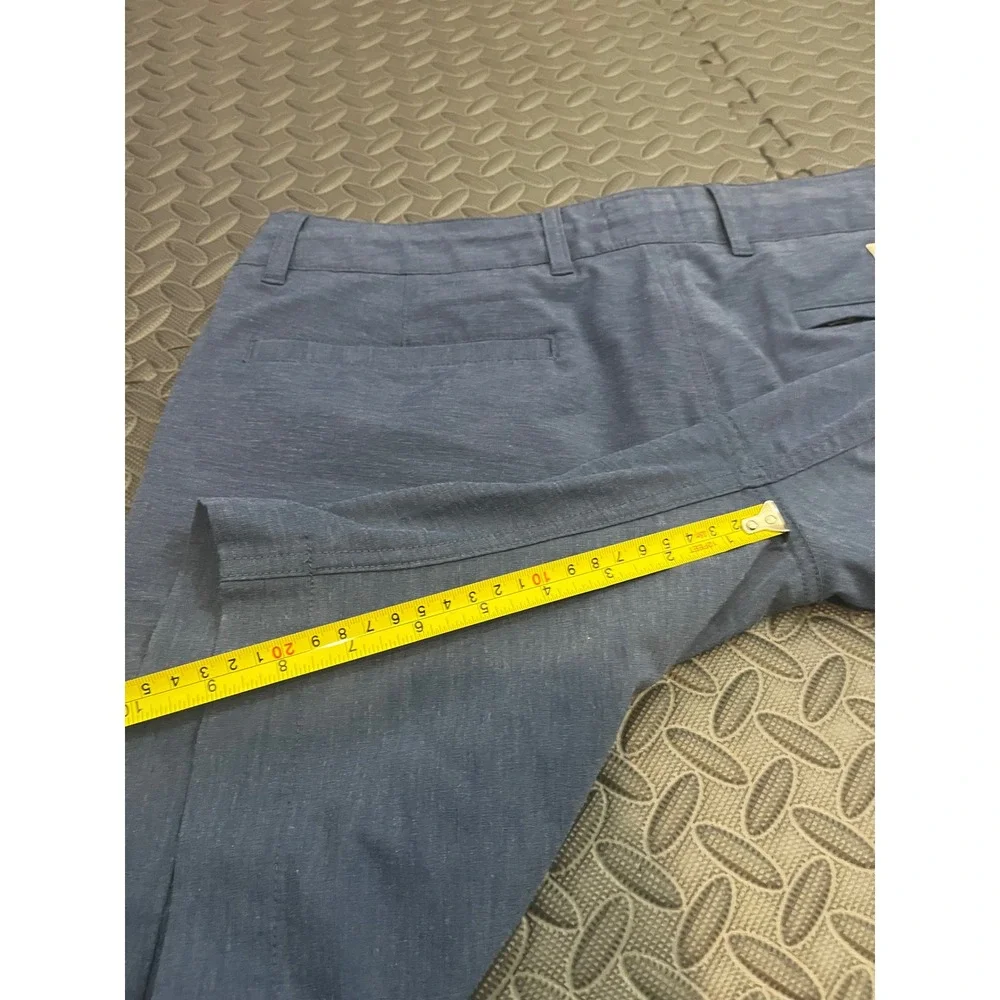 Faherty All Day Shorts Mens 34 Blue Recycled Stretch Hybrid MSC0012